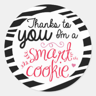 Zebra-ABCs Glas-Aufkleber Runder Aufkleber