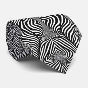 Zebra Abstract S/W Krawatte