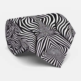 Zebra Abstrakt B&W Sherpa Blanket Krawatte