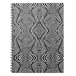 Zebra Abstrakt B&W Sherpa Blanket Notizblock