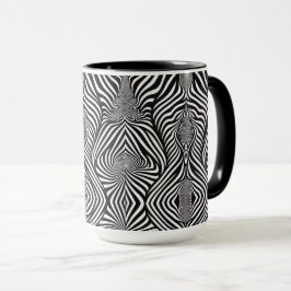 Zebra Abstrakt B&W Sherpa Blanket Tasse