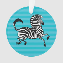 Zebra-Acrylschmuck 2 Ornament