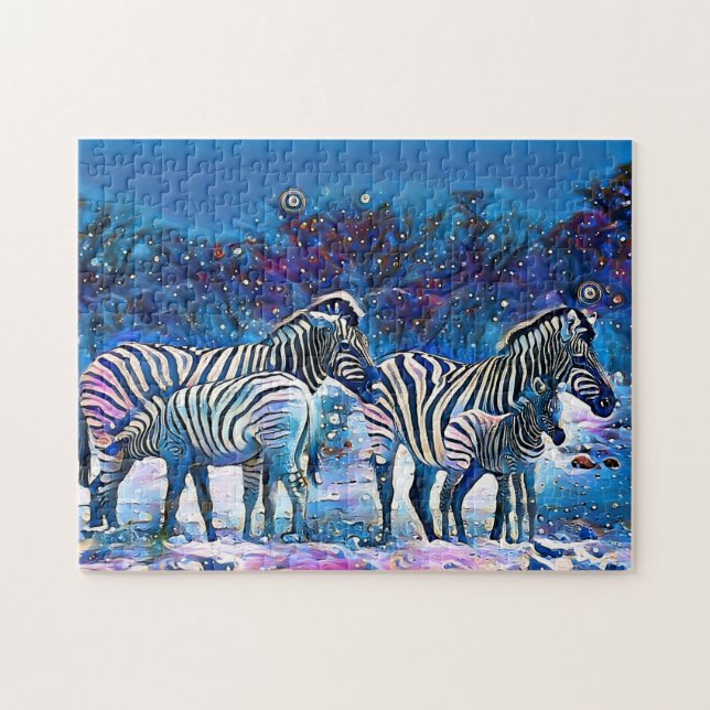 Zebra africa namibia nature puzzle (Horizontal)