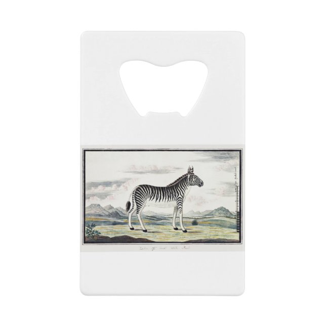 Zebra Africa Stripe Animal Zeichnend Illustration Geldbeutel Flaschenöffner (Vorderseite)