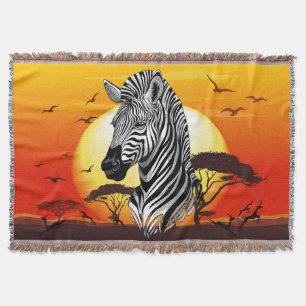 Zebra African Savanna Wild Animal Decke