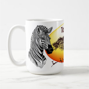Zebra African Savanna Wild Animal Kaffeetasse