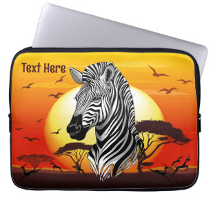 Zebra African Savanna Wild Animal Laptopschutzhülle