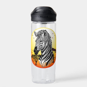 Zebra African Savanna Wild Animal Trinkflasche