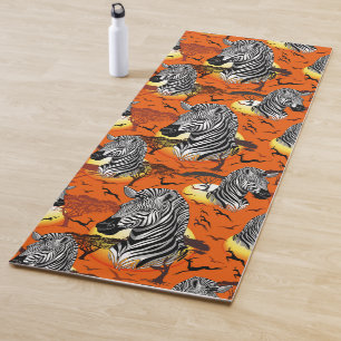 Zebra African Savanna Wild Animal Yogamatte