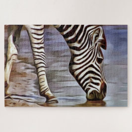 Zebra am Wasserloch Puzzle
