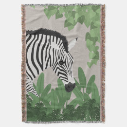 Zebra amongst Leaves Decke