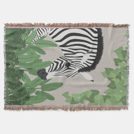 Zebra amongst Leaves Decke