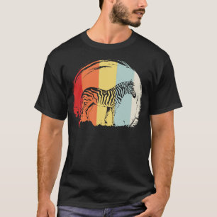Zebra Animal Motif Retro Vintag 2 T-Shirt
