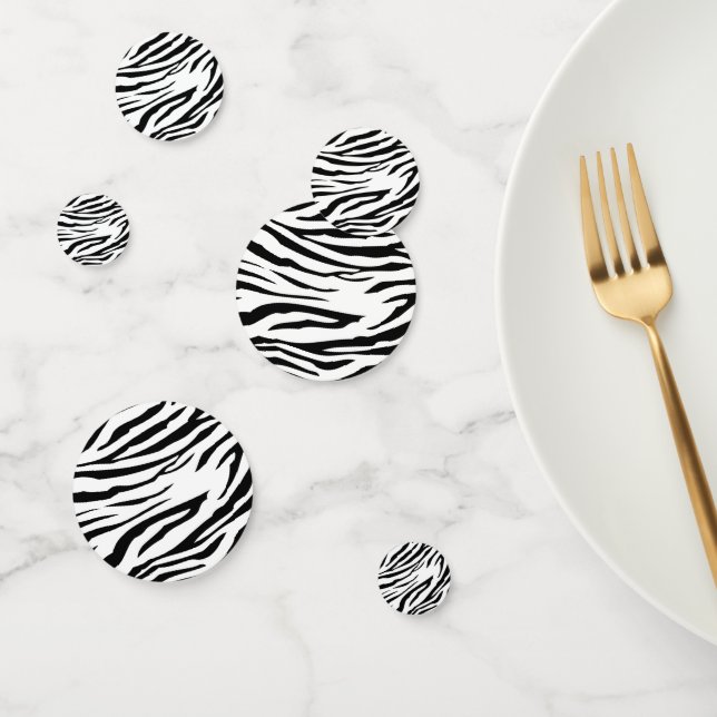 Zebra Animal Muster Moderne Confetti Konfetti (Gruppe)