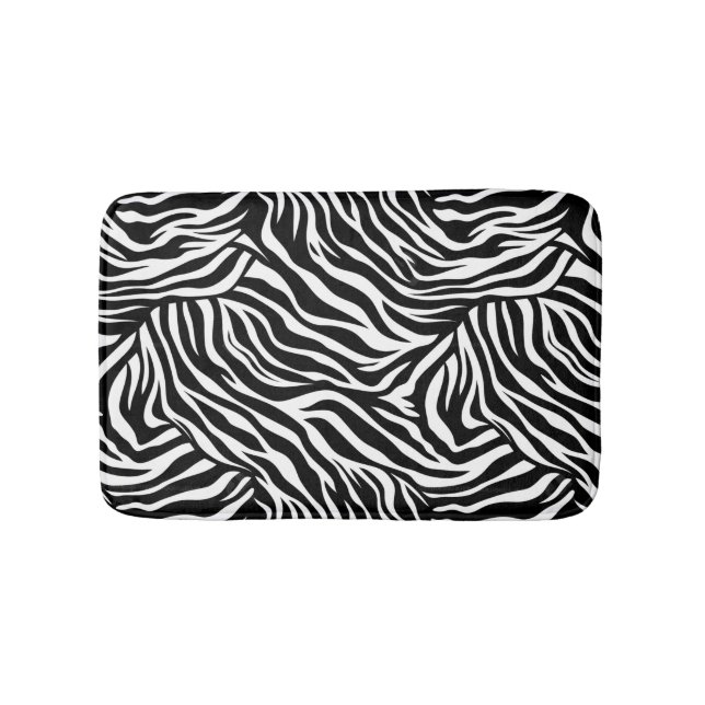 Zebra Animal Print Bath Mat Badematte (Vorderseite)