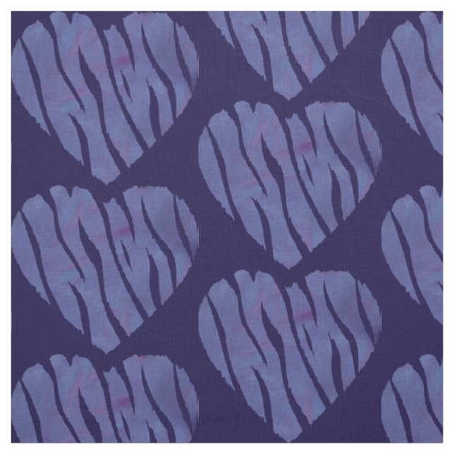Zebra Animal Print Lila Heart Stoff (Muster)