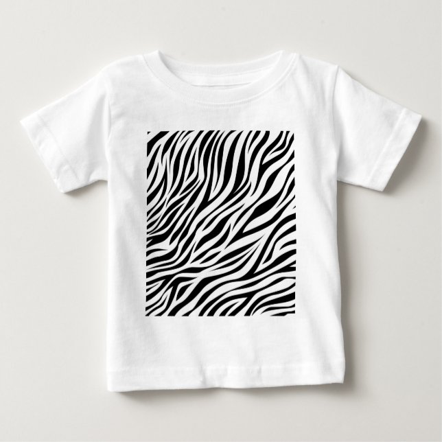 Zebra Animal Skin Print Pattern-15391 Baby T-shirt (Vorderseite)