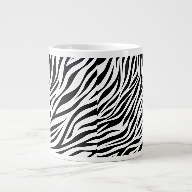 Zebra Animal Skin Print Pattern-15391 Jumbo-Tasse (Vorderseite)