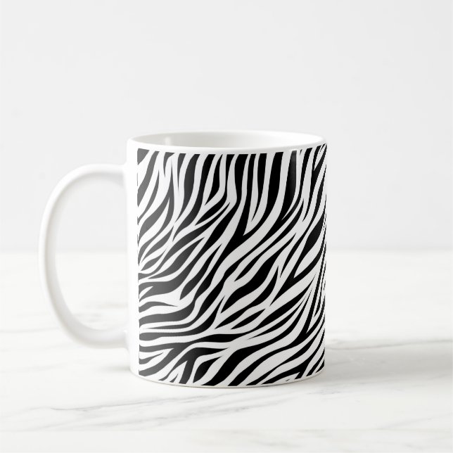 Zebra Animal Skin Print Pattern-15391 Kaffeetasse (Links)