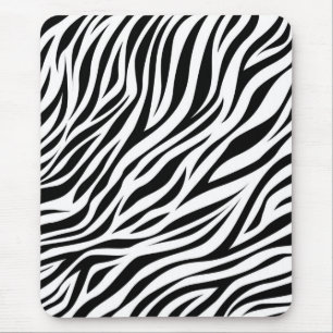 Zebra Animal Skin Print Pattern-15391 Mousepad