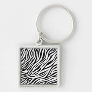 Zebra Animal Skin Print Pattern-15391 Schlüsselanhänger