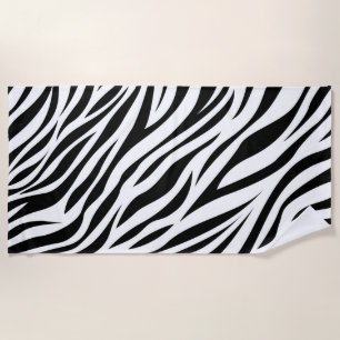 Zebra Animal Skin Print Pattern-15391 Strandtuch
