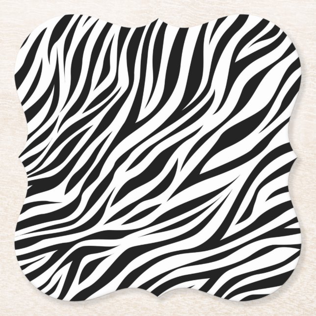 Zebra Animal Skin Print Pattern-15391 Untersetzer (Vorderseite)