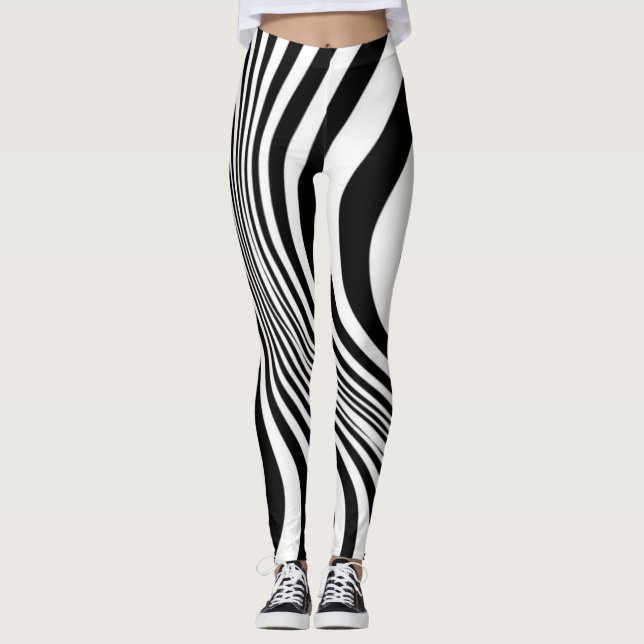 Zebra Animal Skin Texture Pattern-88 Leggings (Vorderseite)