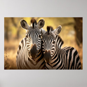 Zebra Animal Wild Beauty Freedom Wilderness Art Poster