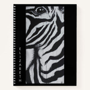 Zebra Animal Wildlife Abstrakt Original Art Notizbuch