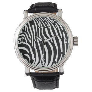 Zebra Animalprint Armbanduhr