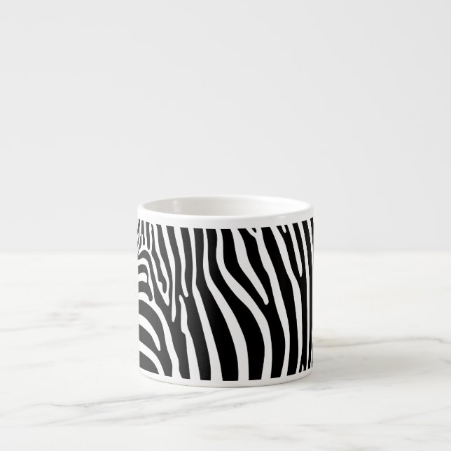 Zebra Animalprint Espressotasse (Vorderseite)