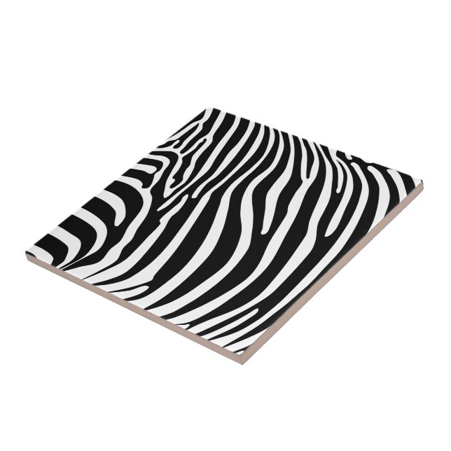 Zebra Animalprint Fliese (Seite)