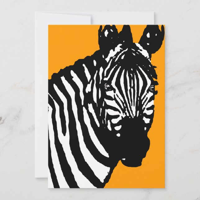 zebra announcements / invitations einladung (Vorderseite)