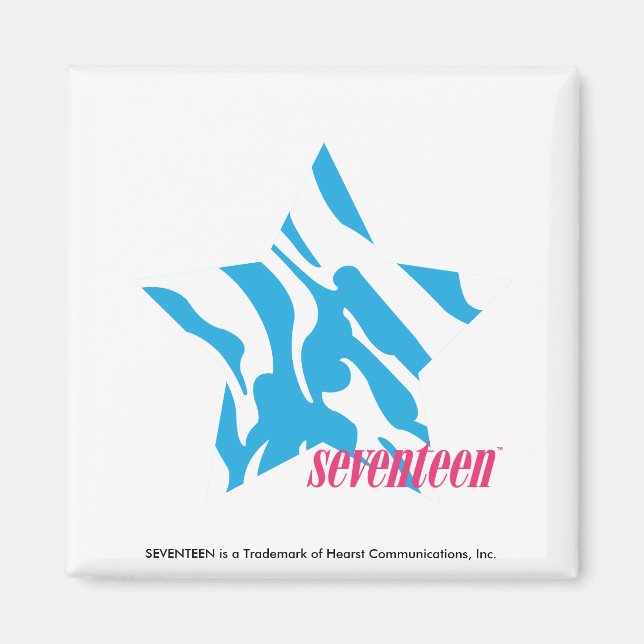 Zebra Aqua 3 Magnet (Vorne)