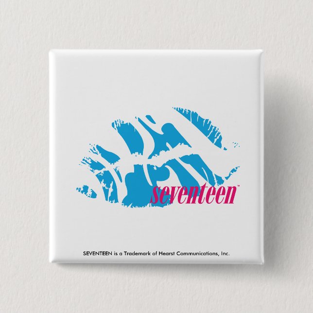Zebra-Aqua Button (Vorderseite)