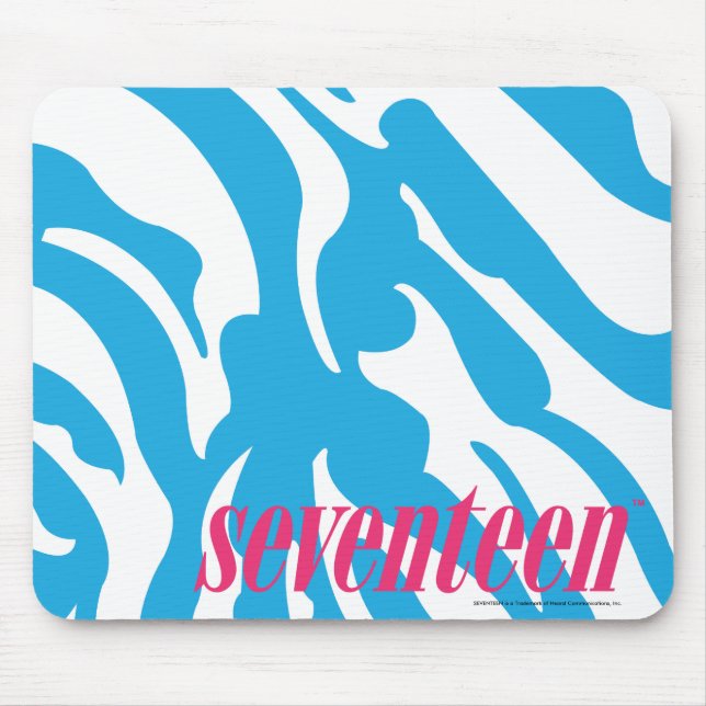 Zebra-Aqua Mousepad (Vorne)