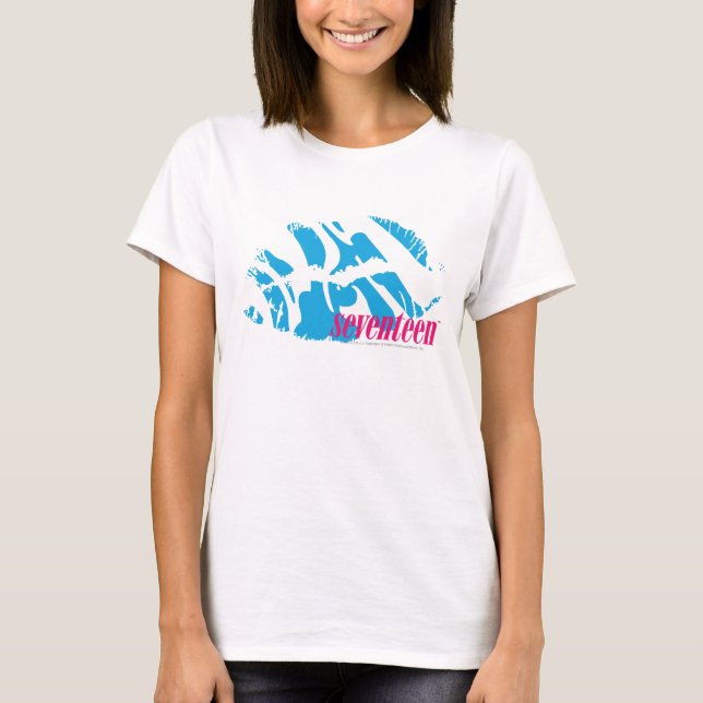 Zebra Aqua T-Shirt (Vorderseite)