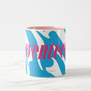 Zebra-Aqua Zweifarbige Tasse