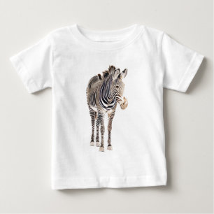"Zebra-" Aquarell-Tier-Kunst Baby T-shirt