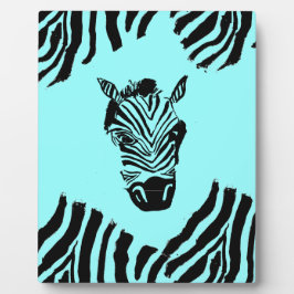 Zebra Art Plaque Fotoplatte