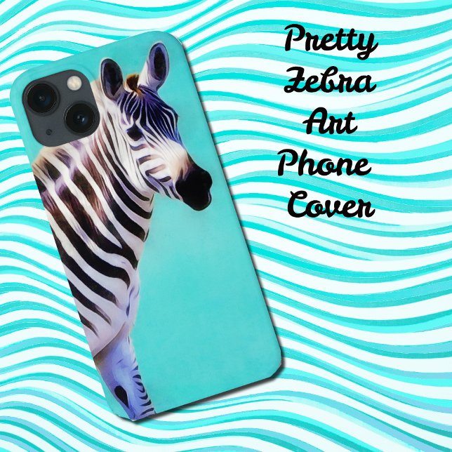 Zebra Art Wildlife Nature Phone Case (Zebra Art Phone Cover)