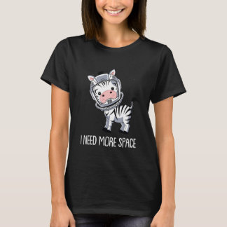 Zebra Astronaut Streifen  Afrikanisches Tier Ich B T-Shirt
