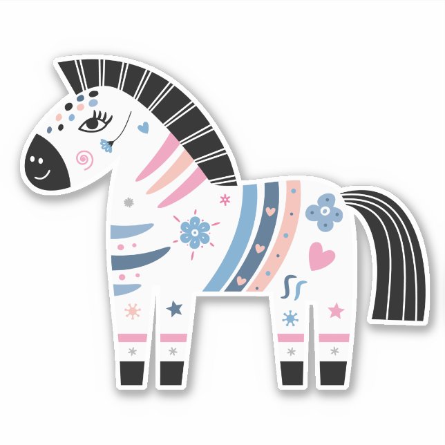 Zebra Aufkleber (Vorderseite)