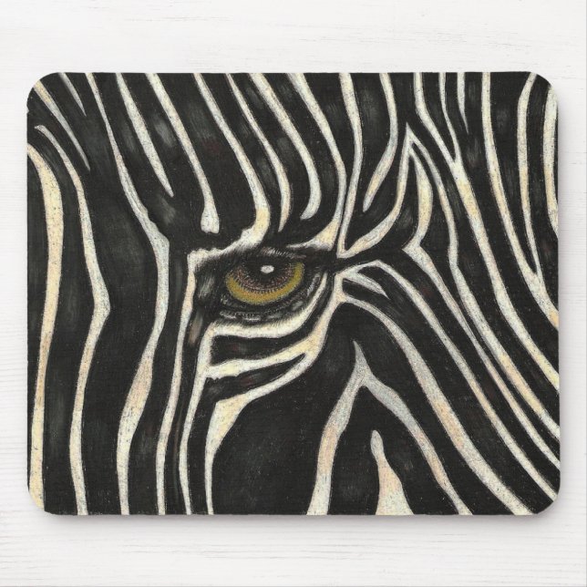 Zebra-Auge Mousepad (Vorne)