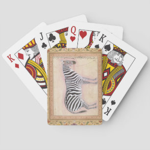 Zebra, aus dem "Minto Album", 1621 (gouache on pa Spielkarten