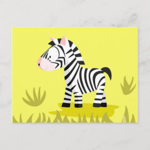 Zebra aus meiner Weltierserie Postkarte