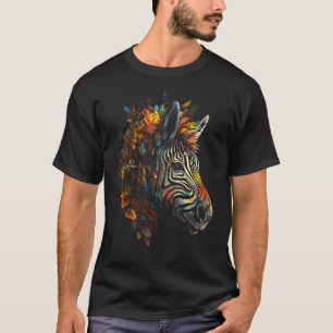 Zebra Autumn Leaves Frische Pasta machen T-Shirt