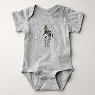 Zebra Baby Bodysuit Strampler