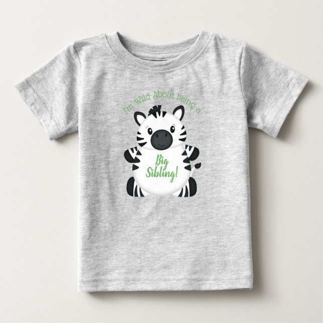 Zebra Baby Shower Baby T-shirt (Vorderseite)